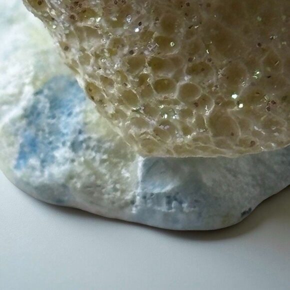 Set of 3 Sparkly Snow Suit Teddy Bear Ornaments 1990s Glittered Resin Christmas - Picture 10 of 12